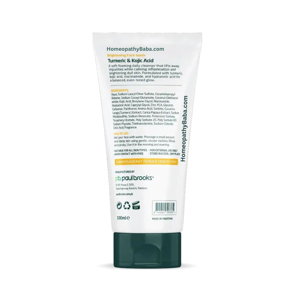 Paul Brooks OClear Brightening Face Wash for a Radiant and Even-Toned Glow | Homeopathy Baba