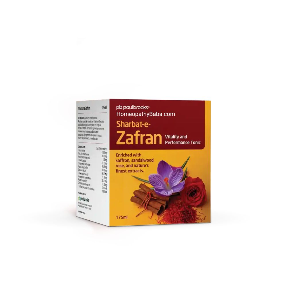 Paul Brooks Sharbat-e-Zafran 175ml | Vitality & Strength Tonic