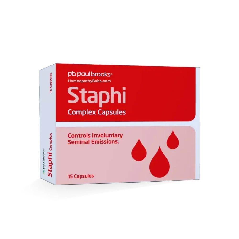 Paul Brooks Staphi Complex Capsules - HomeopathyBaba.Com