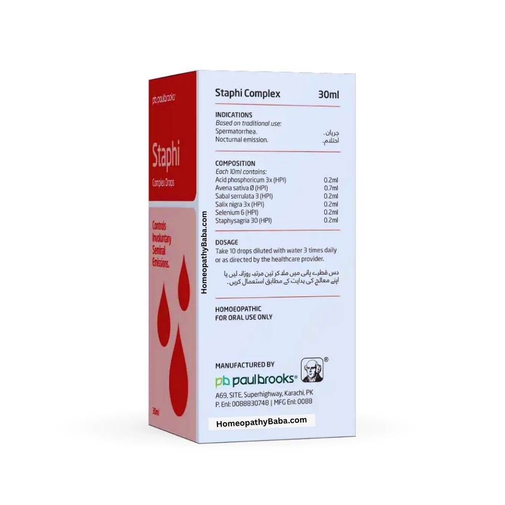Paul Brooks Staphi Complex Drops 30ml - HomeopathyBaba.Com