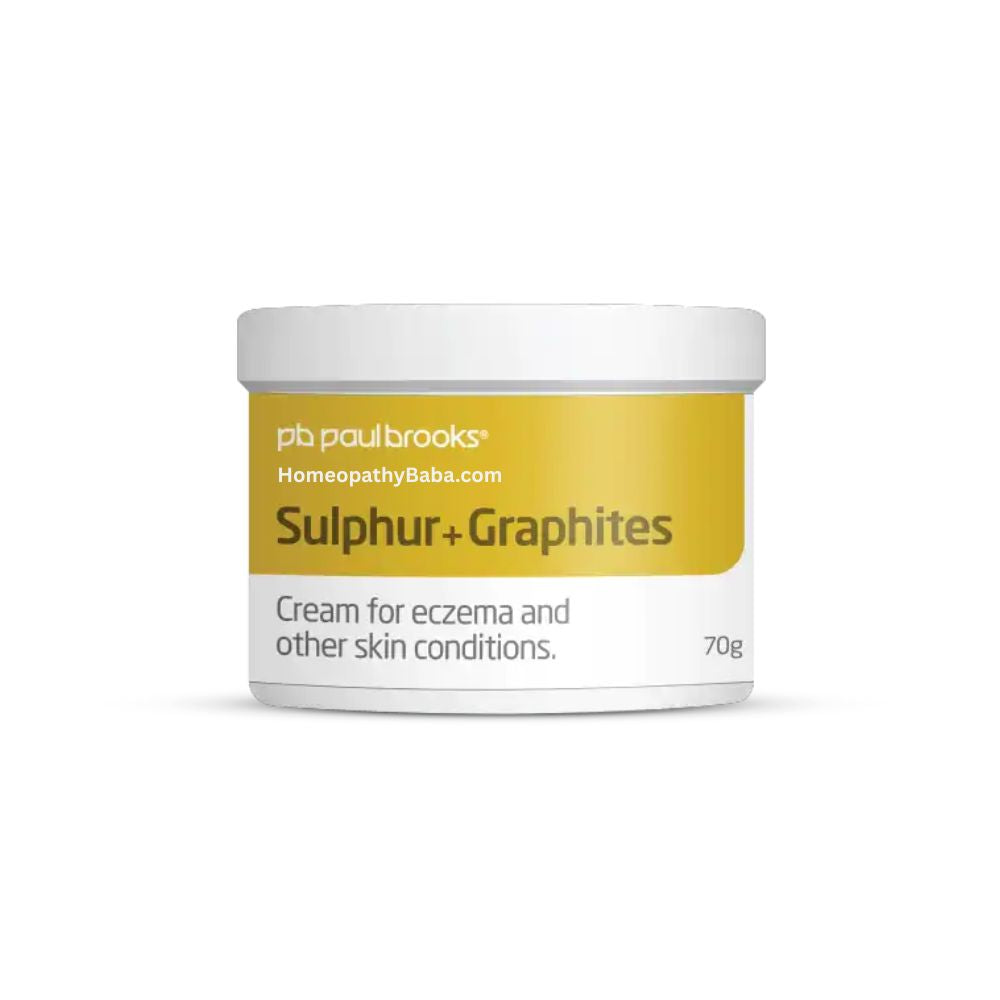 Paul Brooks Sulphur + Graphites Cream for eczema and other skin ailments | HomeopathyBaba.com
