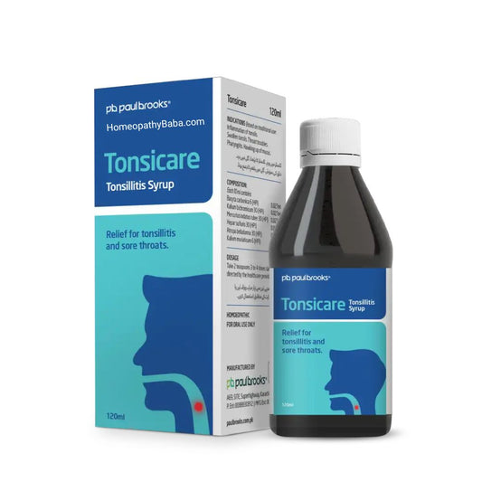Paul Brooks Tonsicare Syrup for Tonsillitis & Sore Throat | HomeopathyBaba.com