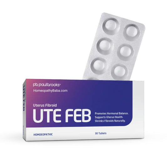 Paul Brooks UTE FEB Tablets for Uterine Health Support | HomeopathyBaba.com
