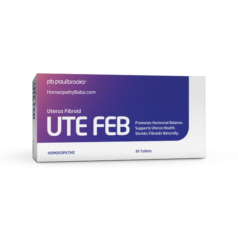 Paul Brooks UTE FEB Tablets for Uterine Health Support | HomeopathyBaba.com
