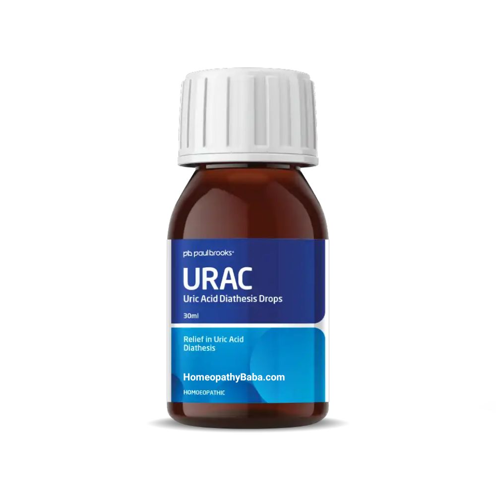 Paul Brooks Urac Drops for uric acid relief and joint pain | HomeopathyBaba.com