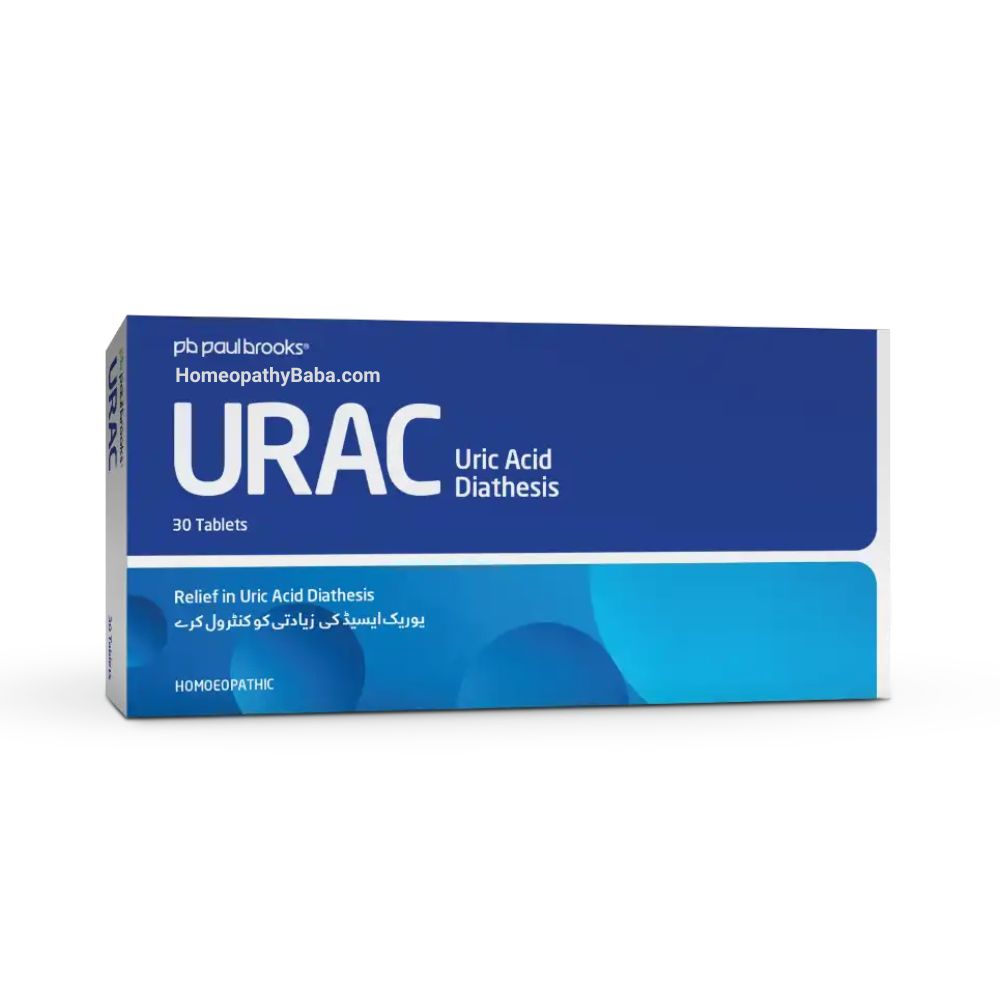 Paul Brooks Urac Tablets for uric acid relief and joint pain | HomeopathyBaba.com