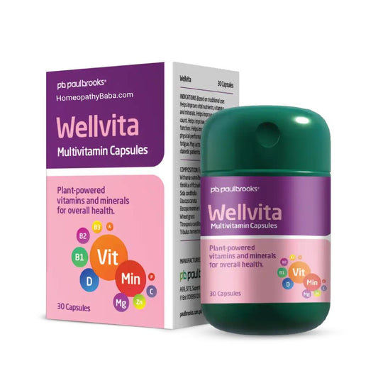 Paul Brooks Wellvita Capsules for Multivitamin & Mineral Support | HomeopathyBaba.com