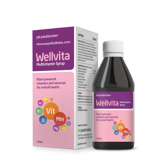 Paul Brooks Wellvita Syrup for Multivitamin & Mineral Support | HomeopathyBaba.com