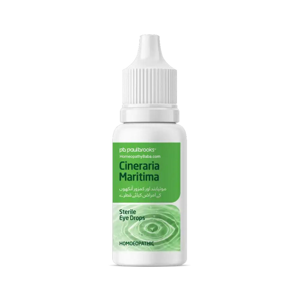 Cineraria Martima Eye Drops for eye health and cataract support | HomeopathyBaba.com