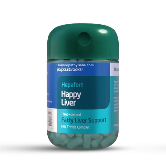 Paul Brooks Hepafort Happy Liver Capsules for Liver Detox and Support | Homeopathy Baba