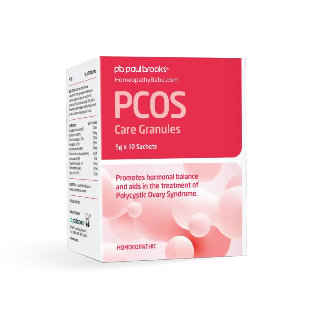 Paul Brooks PCOS Care Granules for Hormonal & Reproductive Support | HomeopathyBaba.com