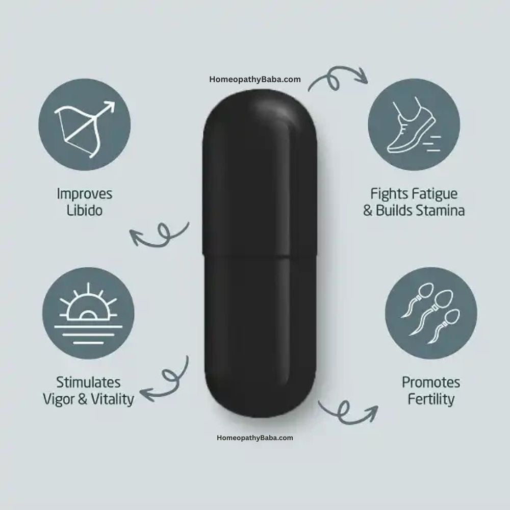 Paul Brooks Salajeet Capsules for male vitality and stamina support | HomeopathyBaba.com