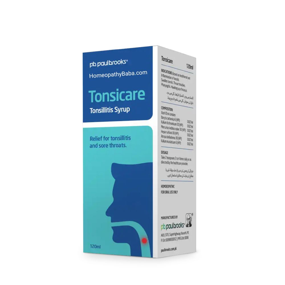 Paul Brooks Tonsicare Syrup for Tonsillitis & Sore Throat | HomeopathyBaba.com