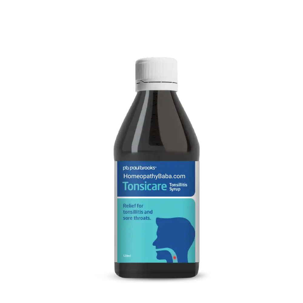 Paul Brooks Tonsicare Syrup for Tonsillitis & Sore Throat | HomeopathyBaba.com