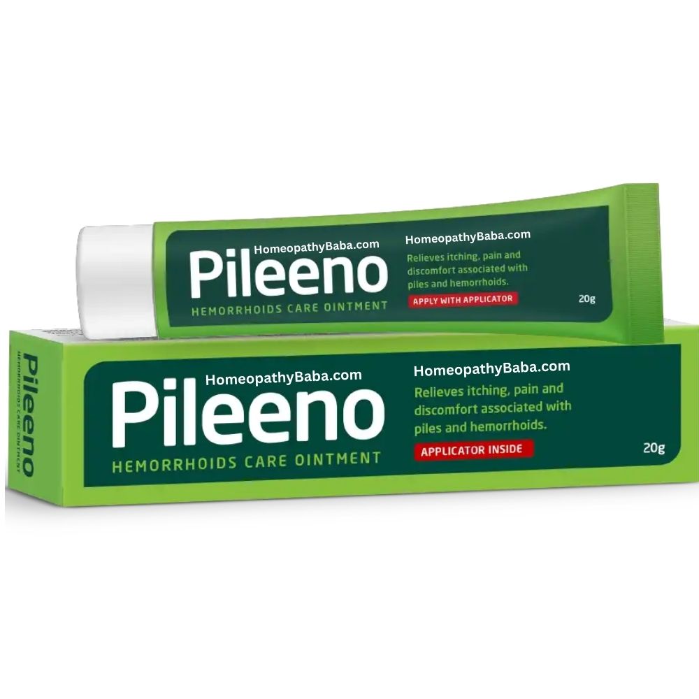 Pileeno Ointment For Hemorrhoids & Piles by Paul Brooks packaging on a white background

