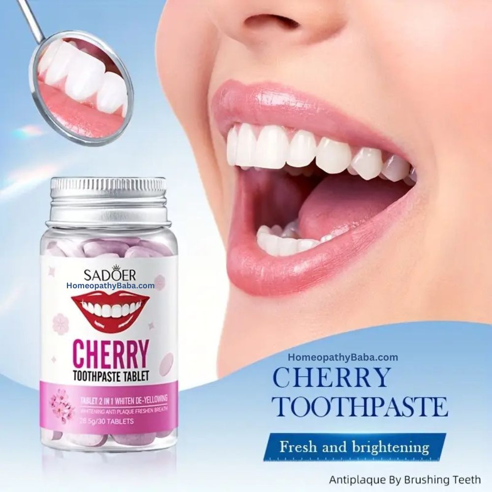 SADOER Cherry Toothpaste Tablets