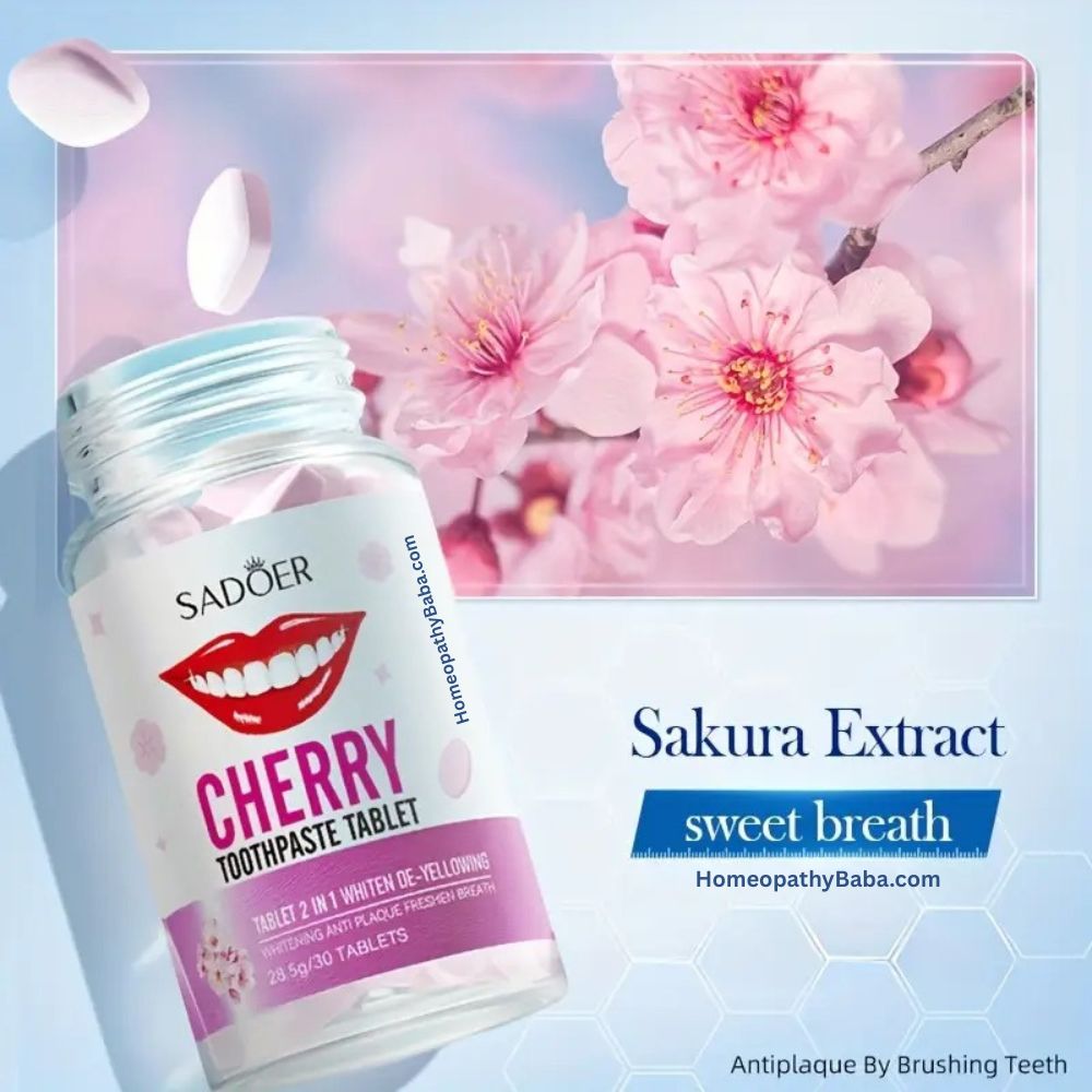 SADOER Cherry Toothpaste Tablets