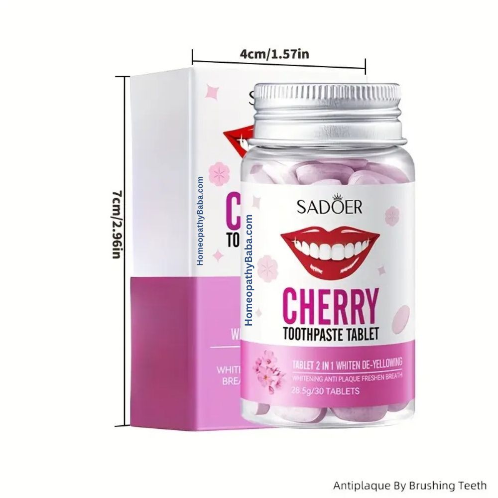 SADOER Cherry Toothpaste Tablets