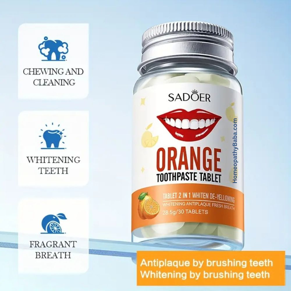 Sadoer Orange Toothpaste Tablets