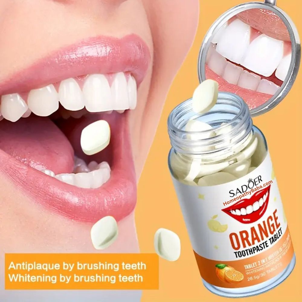Sadoer Orange Toothpaste Tablets