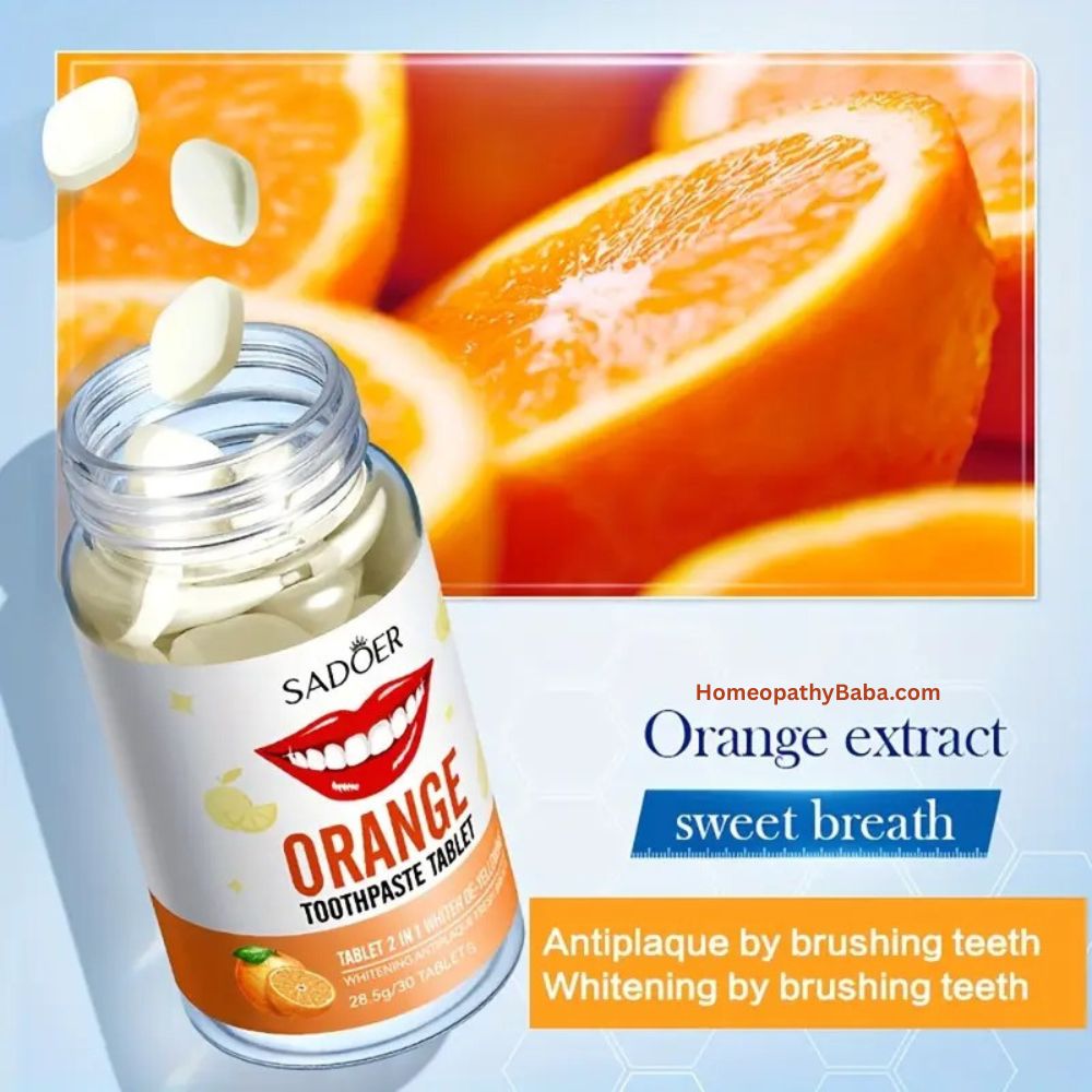 Sadoer Orange Toothpaste Tablets