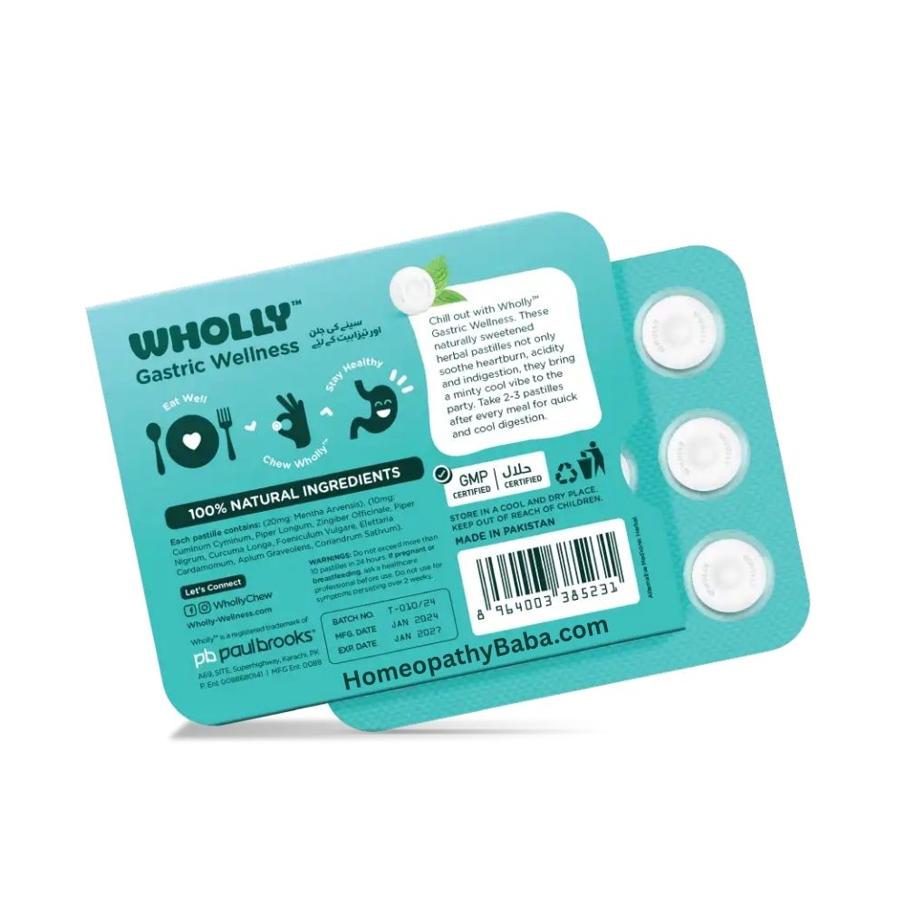 Wholly Gastric Wellness Chewable Tablets