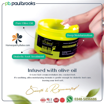 Olive Oil Foot Cream By Paul Brooks